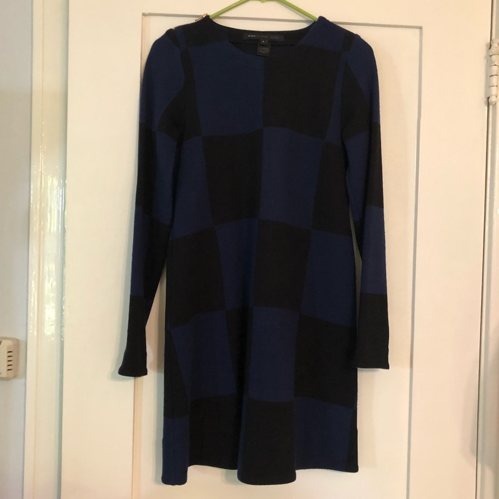 Marc by Marc Jacobs Checkered Long Sleeve Dress